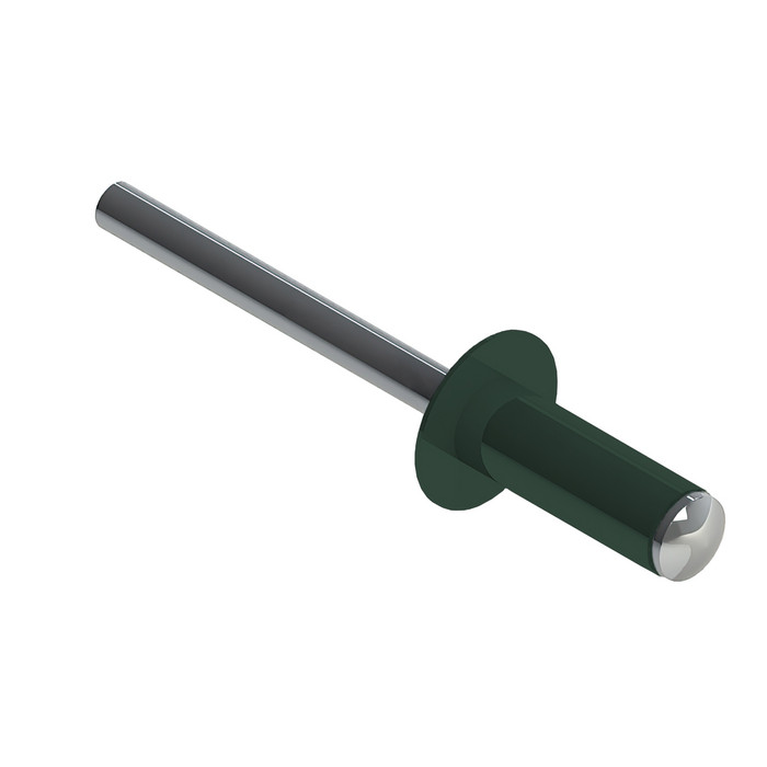 Заклёпка вытяжная Daxmer 4,8х12 RAL 6028 (10х1000шт) ал/ст