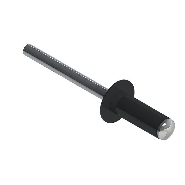 Заклёпка вытяжная Daxmer 4,0х10 RAL 7021 (750шт) сталь/сталь