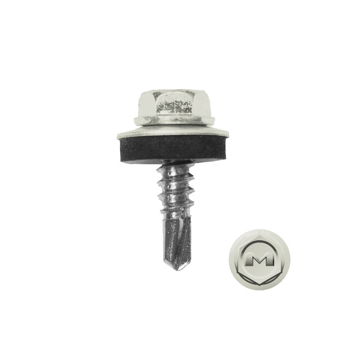 Саморез по металлу Daxmer 5,5х19 RAL 9002 (250) сверло №3