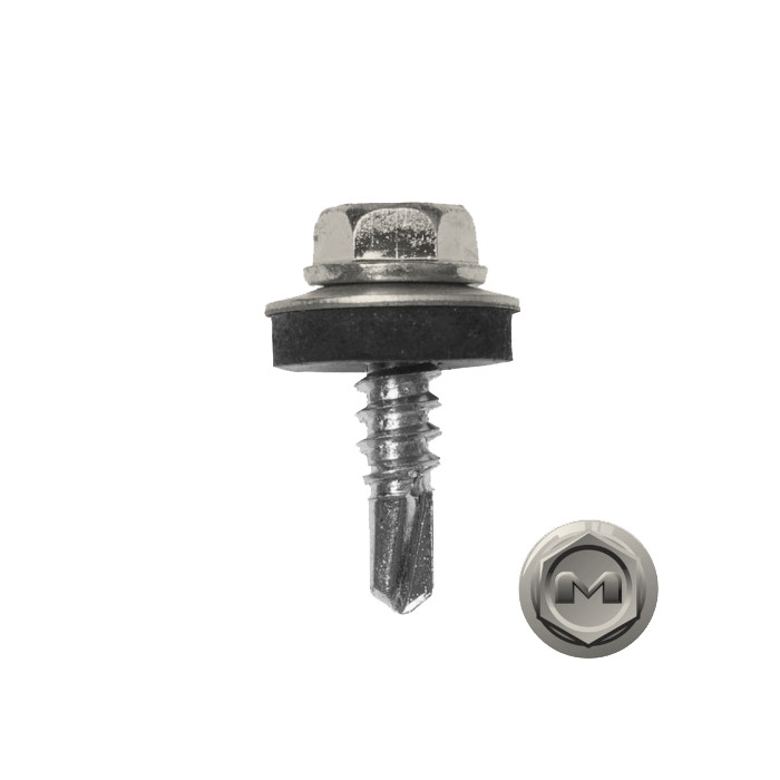 Саморез по металлу Daxmer 5,5х19 RAL 9010 (250) сверло №3