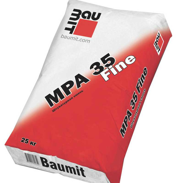 Штукатурная смесь Baumit MPA 35 Fine 25 кг