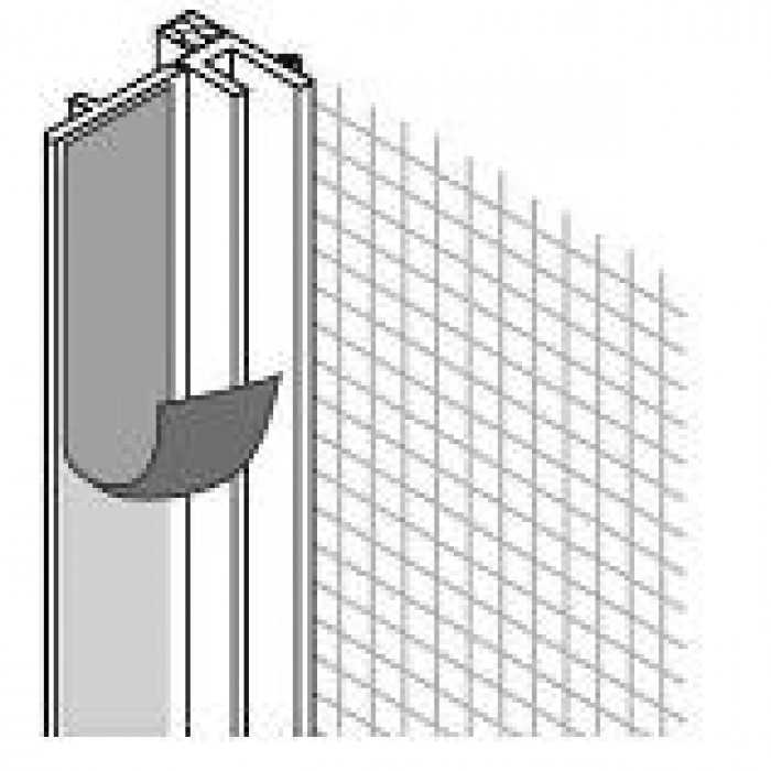 Профиль примыкания ОКОННЫЙ с армирующей сеткой 9 мм, 2,4 м