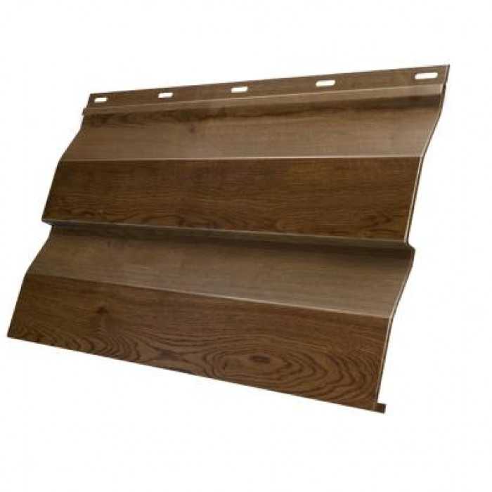 Металлический сайдинг Grand Line Корабельная Доска 0.45 мм Print Elite Antique Wood