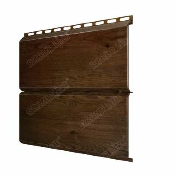 Металлический сайдинг Grand Line ЭкоБрус 0.45 мм Print-double Elite Antique Wood