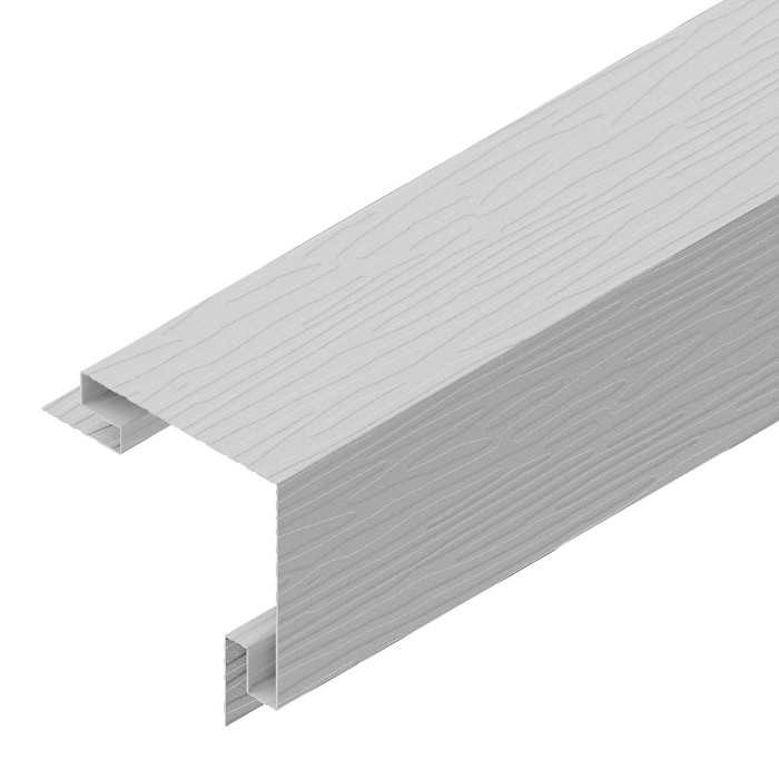 3-D Угол сайдинга 100х100 наруж. фактур. GreenCoat Pural BT Светло-серый матовый (RR21)