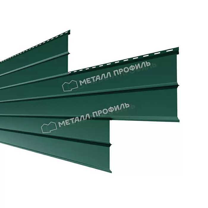 Металлический сайдинг Lбрус-XL Металл-Профиль VikingMP RAL 6005 Зеленый мох 14х335