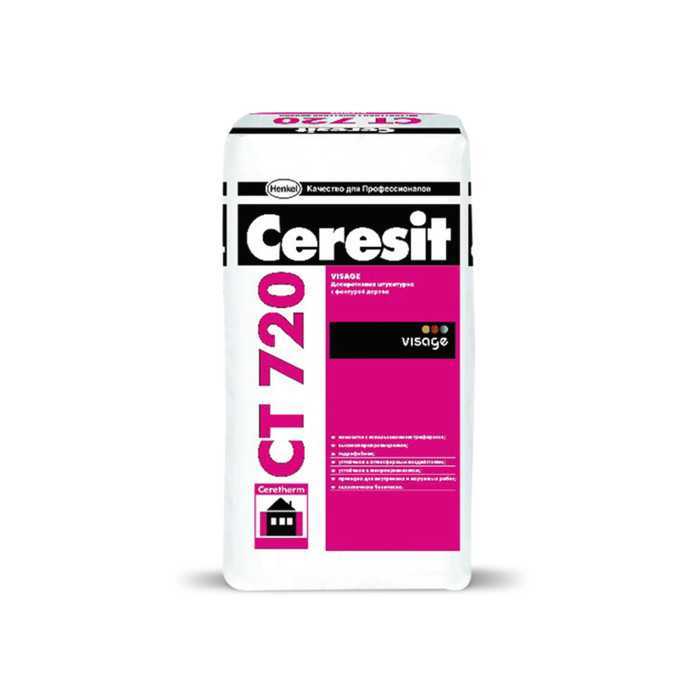 Декоративная штукатурка Ceresit CT 720 VISAGE 25 кг