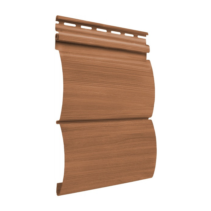 Акриловый сайдинг Tecos Natural wood effect Блок-Хаус Двойной (Европейский клен), 3,66м